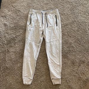 Men’s Abercrombie Light Grey Jogger Pants (Zipper Pockets)